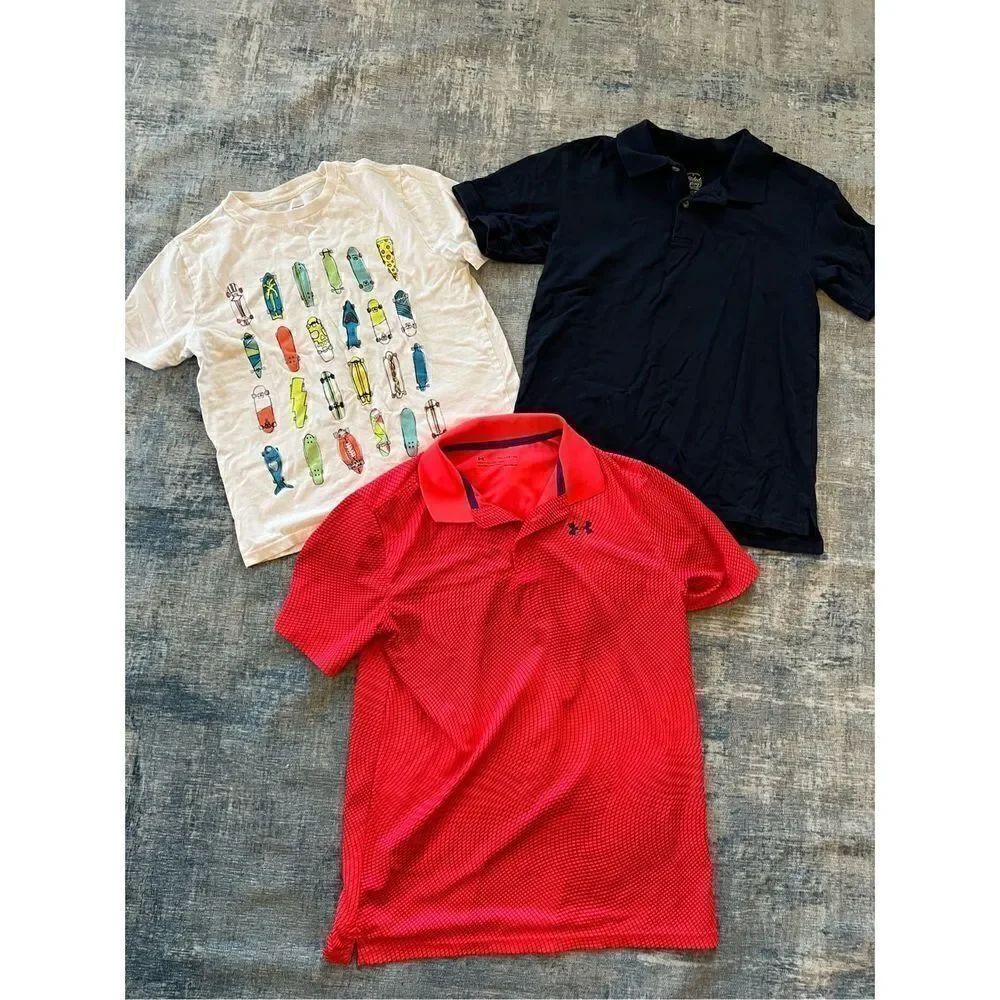 Under Armour Faded Glory Gap Short Sleeve Mini Lot of 3 Boys XL